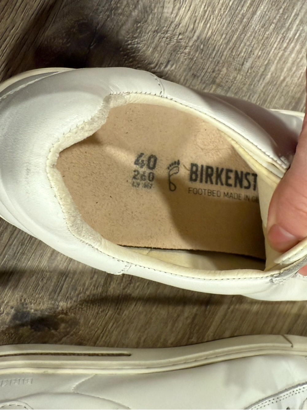 Unisex Birkenstock Bend Sneaker , White Leather , Women’s: 9–9.5Men’s: 7–7.5 - Picture 7 of 8